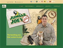 Tablet Screenshot of junglejoeswildlifeadventures.com
